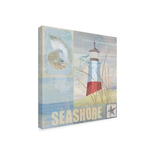 Art Licensing Studio 'Red Coastal Beacon' Canvas Art,35x35